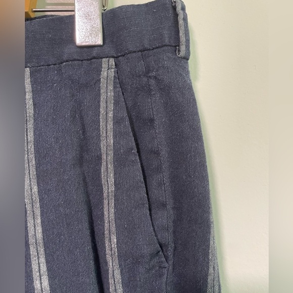 ASOS Men’s Navy Blue & White  Striped Shorts - Picture 3 of 8